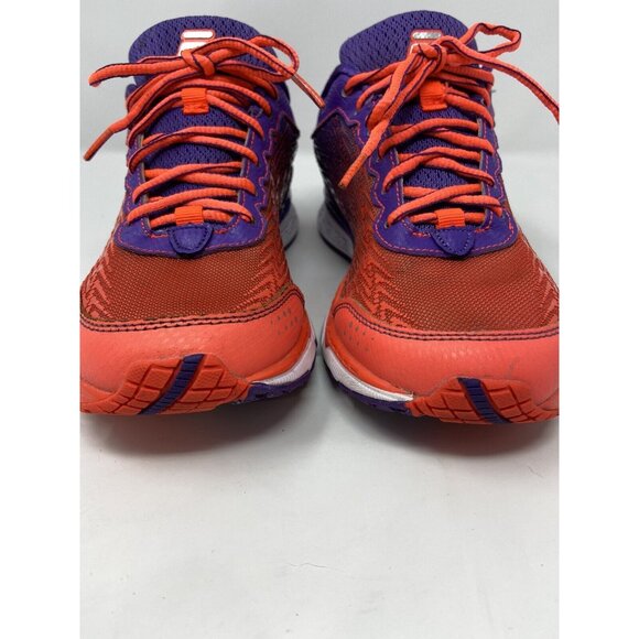 Fila Women's Size 7.5 Memory Foam Running Athletic Shoes Orange Purple - Picture 7 of 12